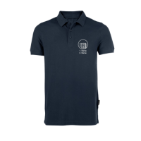 Herren Polo mit Logo und Name Navy-M