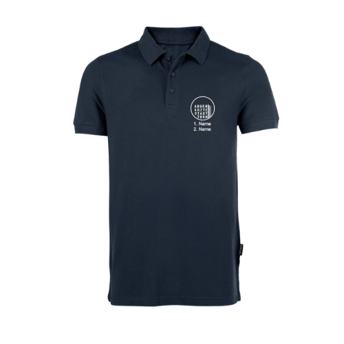 Herren Polo mit Logo und Name Navy-XXL