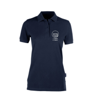 Damen Polo mit Logo und Name Navy-XL