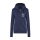Damen Premium Hoodie Jacke mit Logo und Name Navy-M