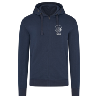 Herren Premium Hoodie Jacke mit Logo und Name Navy-L